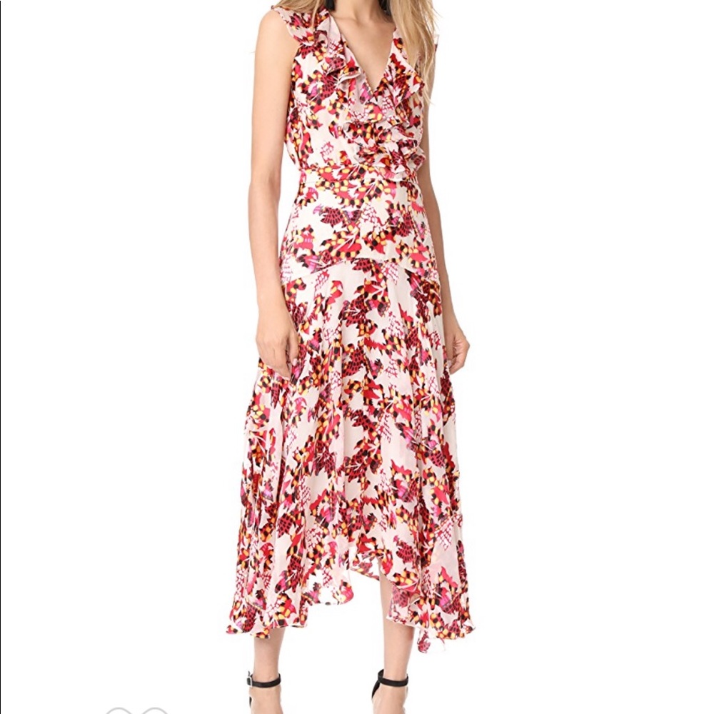 Saloni, Rita Ruffle Dress. - Picture 1 of 5